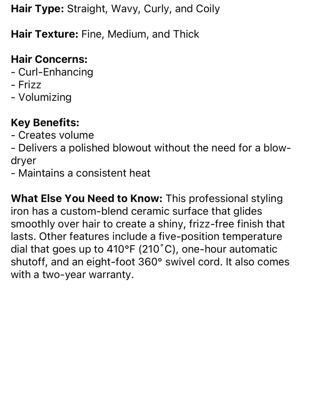 T3 White and Rose Gold Curling Iron - Picture 2 of 7